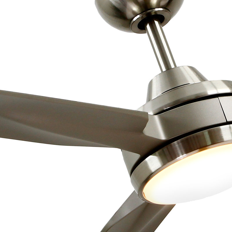 Fremont LED Downrod Ceiling Fan, Brushed Nickel