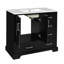 Meuble-lavabo traditionnel 36 "avec lavabo en céramique-520164513-520164543