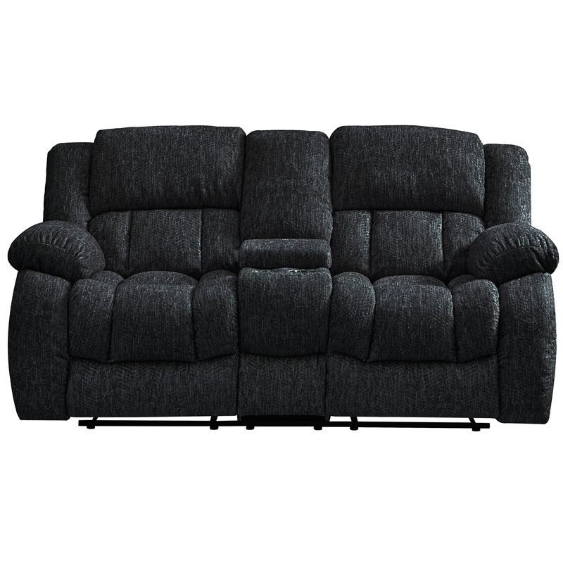 Causeuse inclinable STONIC EBONY, Noir
