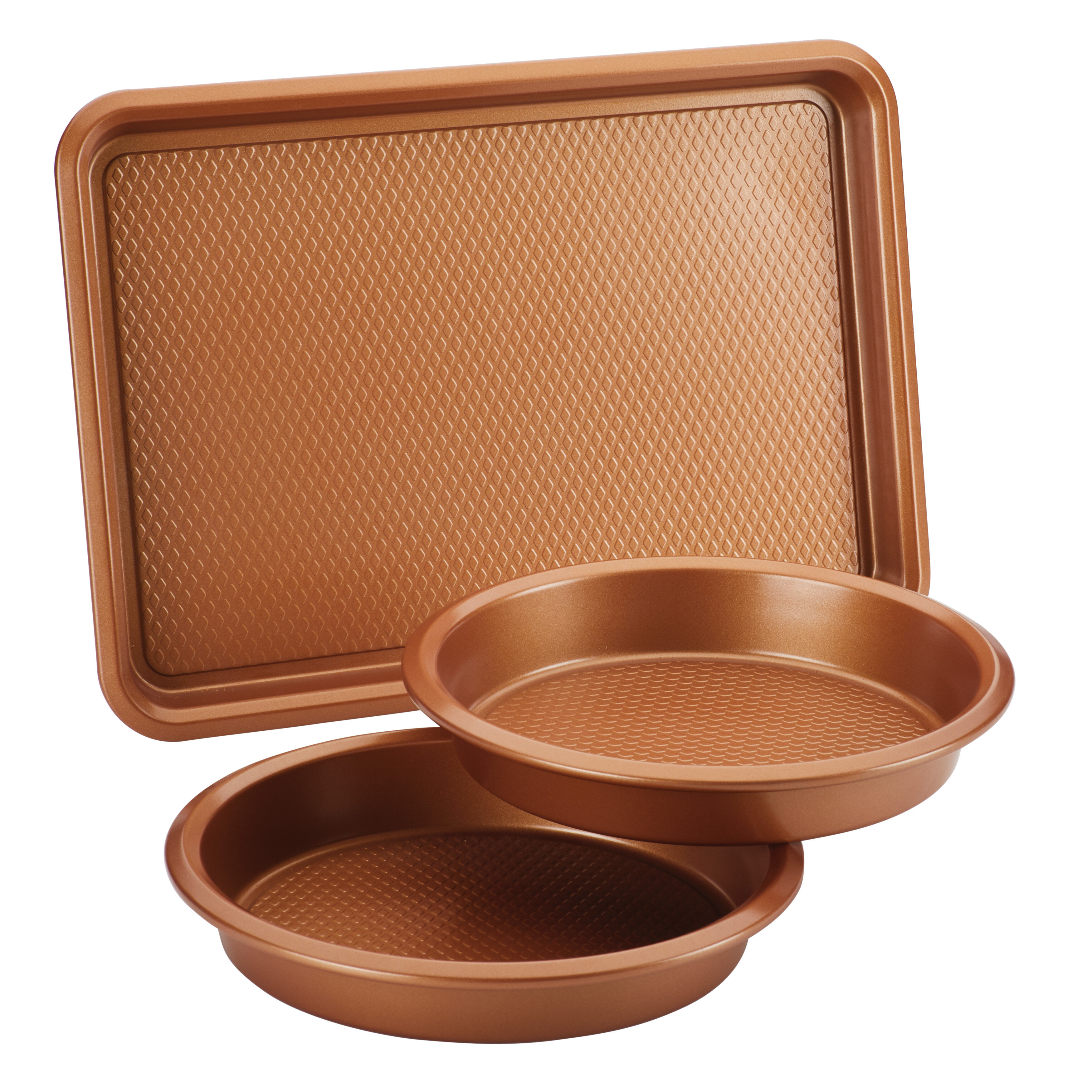 Nutrichef Gold Cookie Sheets (set Of 2) In Brown