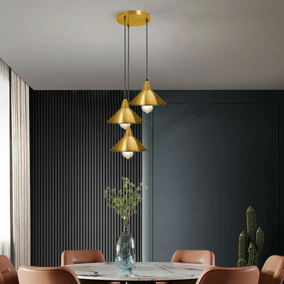Rosenthal 3-Light Cluster Cone Pendant