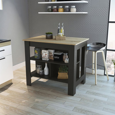 Îlot de cuisine à 3 tablettes Rockaway