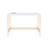 Midriaks Gold Finish Writing Desk W/USB-1692926288