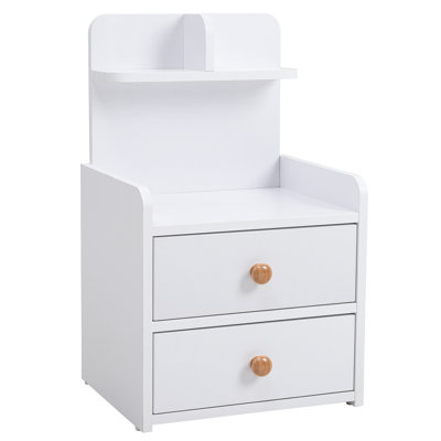 Nehemyah 36.5cm W Manufactured Wood Bedside Table