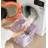 Flexible Plastic Carry Laundry Basket Holder Square Storage Hamper with Side Handles-1702044247