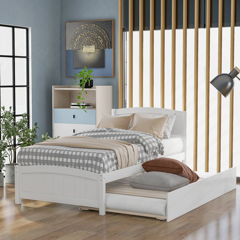 Platform Bed with Trundle