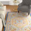Priscila Handmade Tufted Wool Blue/Ivory Area Rug-550799382