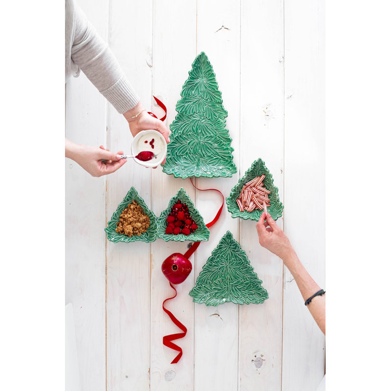 Lastra Holiday Figural Tree Small Plate