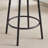 Round Bar Stool Set With Shelf, Upholstered Stool With Backrest,23.62'' W X 23.62'' D X 35.43'' H-1461020946-1461020957