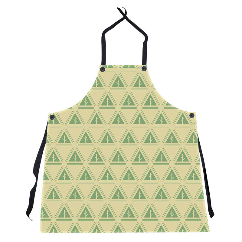 Barbra Bib Apron, Yellow/Green