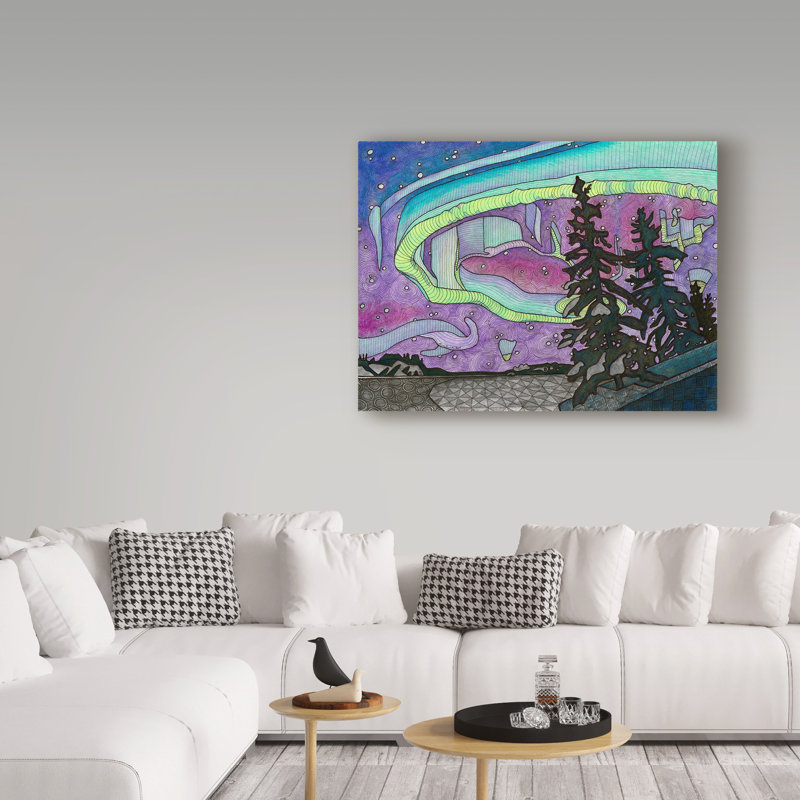 Nonette «The Northern Lights Context», reproduction d'impression sur toile tendue, H 24 po x l 32 po x p 2 po