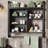 LED Gaming Floating Shelves With Adjustable Glass Shelves, Industrial Wall Mounted Display Rack With USB-Powered Ambient Lights, Durable Pipe Design For Home And Office Decor