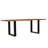 Lemay Acacia Solid Wood Top Metal Base Dining Table-2114092274