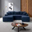 Canapé modulaire en U à assise profonde avec revêtement en velours côtelé moelleux, aucun assemblage requis-2026088457-2026088456