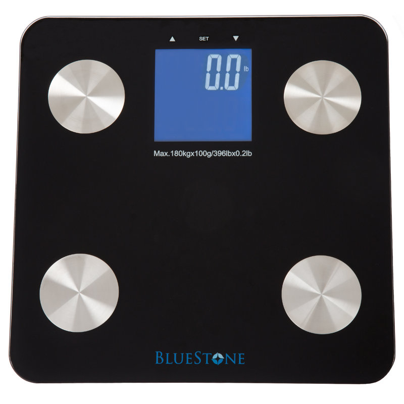 Bluestone Digital Scale for Body Weight with Large LCD Display to Track Health and Fitness