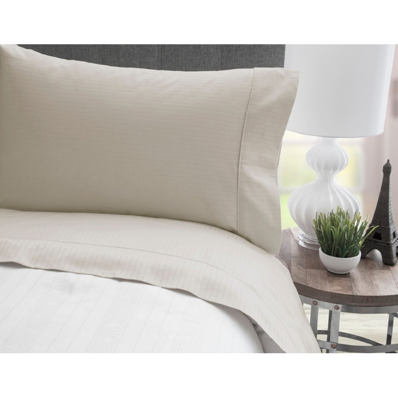 Ensemble de draps 100% coton 90 fils Tone on Tone