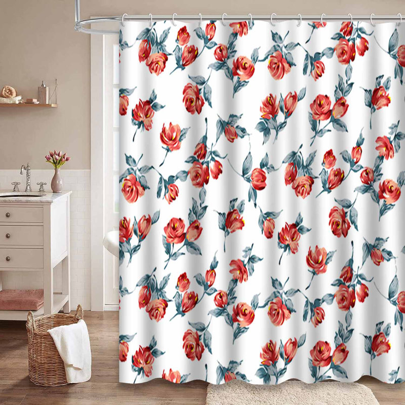 Motif floral rose avec 12 crochets, L 72 po x l 72 po