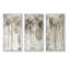 The Modern Gray Forest IV - Farmhouse, ensemble d'art mural sur toile encadrée, 3 pièces-72044141-72043152