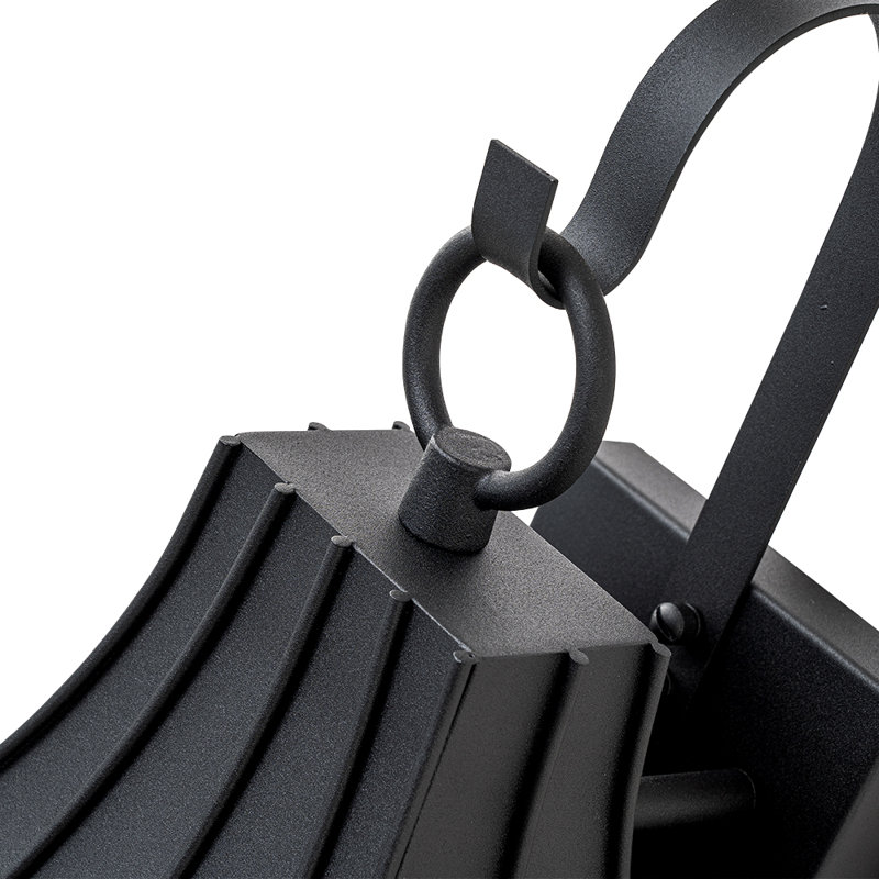 21 Inch Mate Black Outdoor Wall Lantern