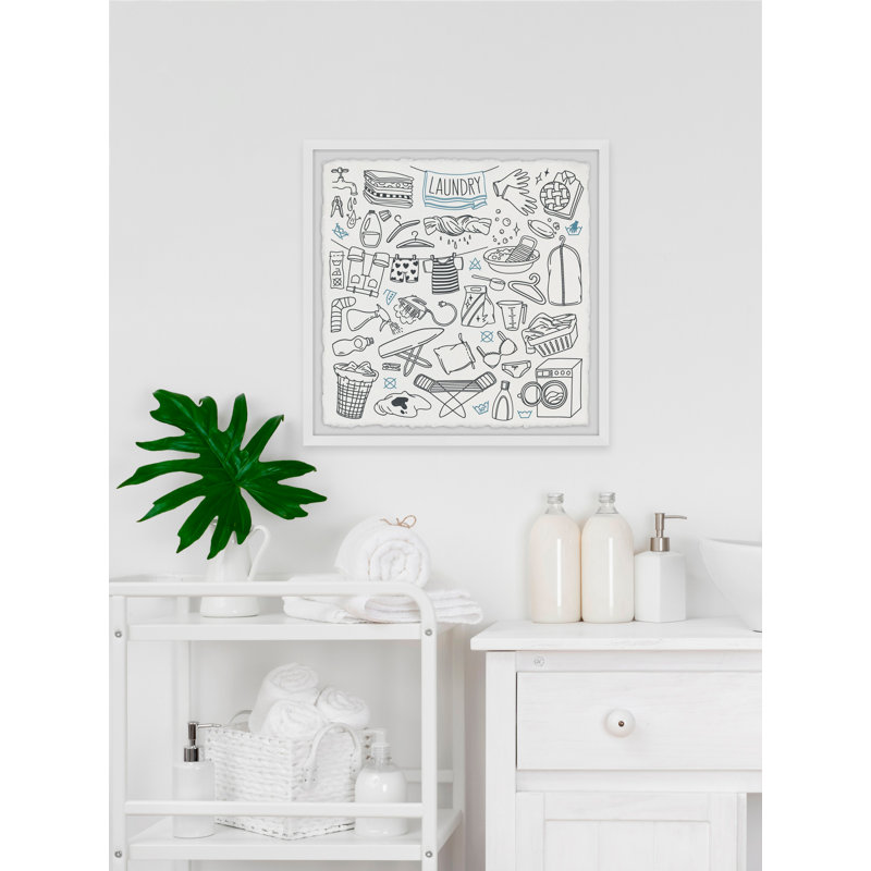 «It's Laundry Day», impression sur cadre photo, H 32 po x l 32 po x P 1,5 po