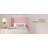 Twin Size Velvet Bed Frame with Wingback Headboard, Upholstered Platform Bedframe with Wood Slats, No Box Spring Needed, Easy Assembly, Pink-235134688-235134694