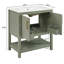 Meuble-lavabo simple 30 po avec lavabo en céramique et rangement Bomani-1285369451