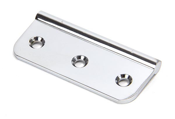 7.5cm H x 35cm W Surface Mount Single Door Hinge, Polished Chrome