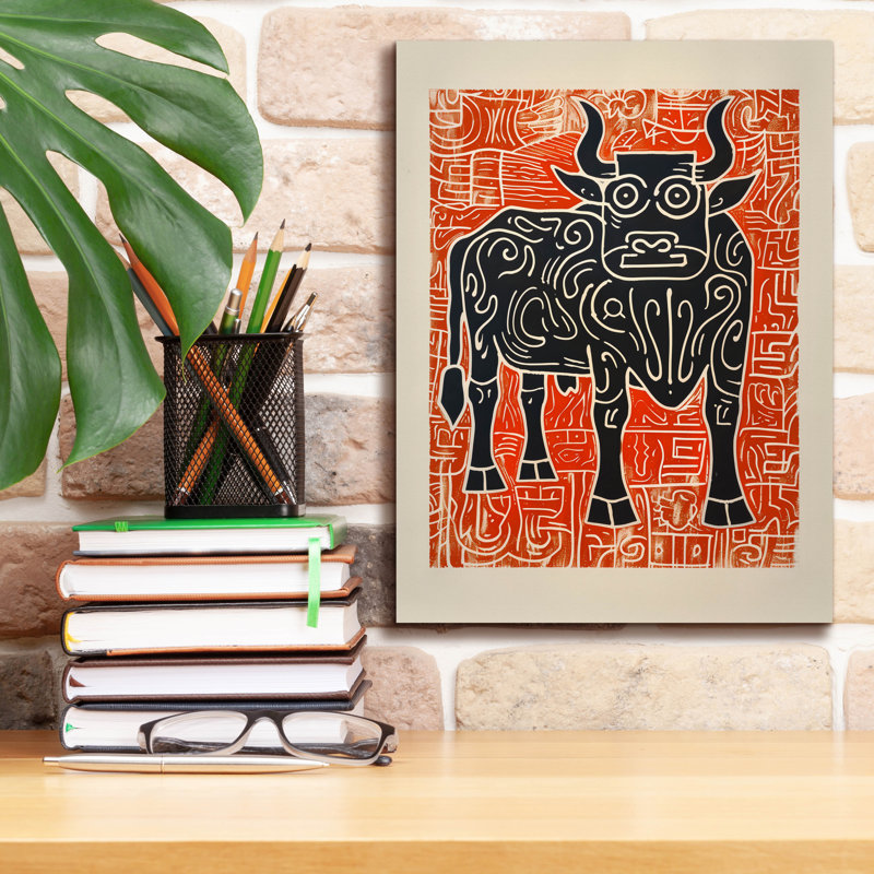 Toile épique Graffiti «Taurus No 1» par Andreas Magnusson, 26 po x 34 po, H 16 po x l 12 po x P 0,75 po