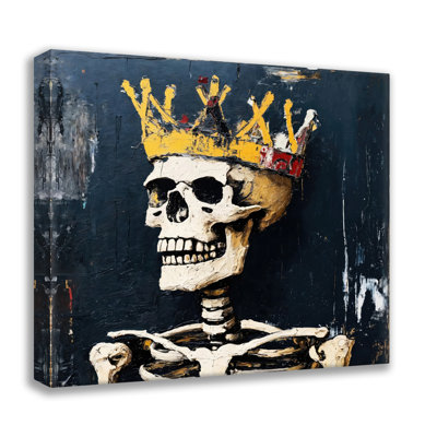 Skeleton 36-Hommage-Basquiat, estampe numérique sur toile tendue avec châssis