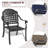 Cast Aluminum Patio Swivel Chair