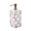 Violet Check Capiz Soap Pump