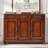 Red Brown Solid Wood Shoe Storage Bench