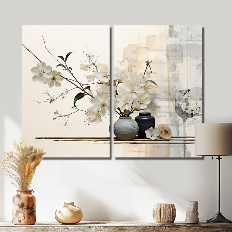 «Asian Art Sumie Zen II - People Asian Art», reproduction d'art sur toile, 36" H x 48" W, Wrapped Canvas, Does Not Apply