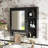 Wall Mounted Bathroom Storage Cabinet, Medicine Cabinets With Large Mirror Door, Adjustable Shelves And Three Open Storage Levels(Not Include Bathroom Vanity )-1151234917