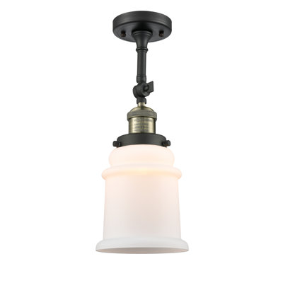 Plafonnier semi-encastré cylindrique simple 6 po Alexandira