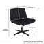 Fauteuil de bureau noir, pivotant et réglable, siège large, coiffeuse-119389179