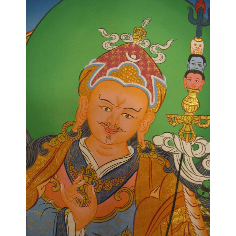 Padmasambhava (Rinpoché) Gourou Thangka (sans brocart)