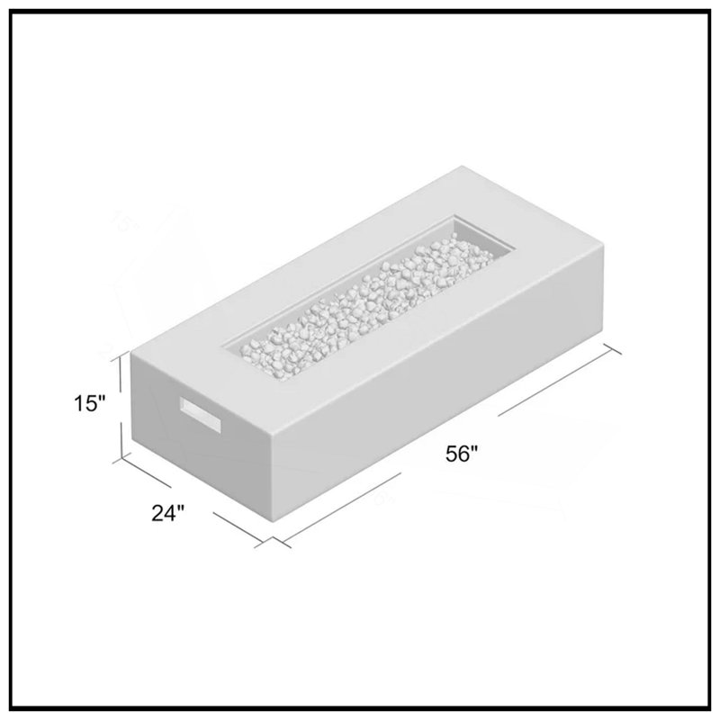 Durable Concrete Propane Outdoor Fire Pit Table
