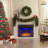 Mateas Electric Fireplace Insert, Christmas Fireplace Heater with Overheating Protection, Fire Crackling Sound, Remote Control, 750/1500W, Black-654328623