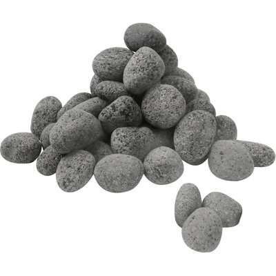 10 lbs Light Gray Lava Rocks for Fire Pit, 1"-2" Natural Volcanic Stones for Propane Fireplaces