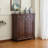 Walnut Solid Wood Shoe Storage Bench-1019647070