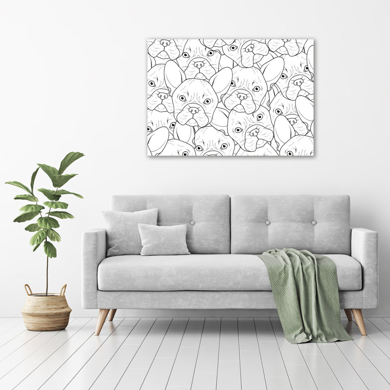 French Bulldogs - Wrapped Canvas Print
