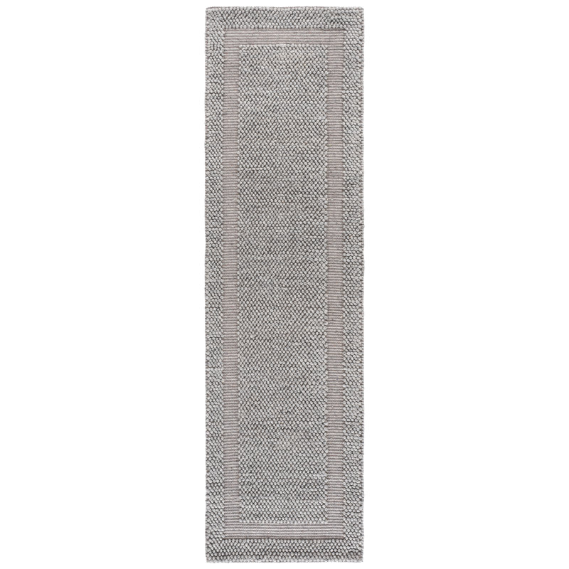 Natura Hand Woven Wool; Cotton; Recycled P.E.T Solid Color Indoor Rug, Runner 2'3" x 8'