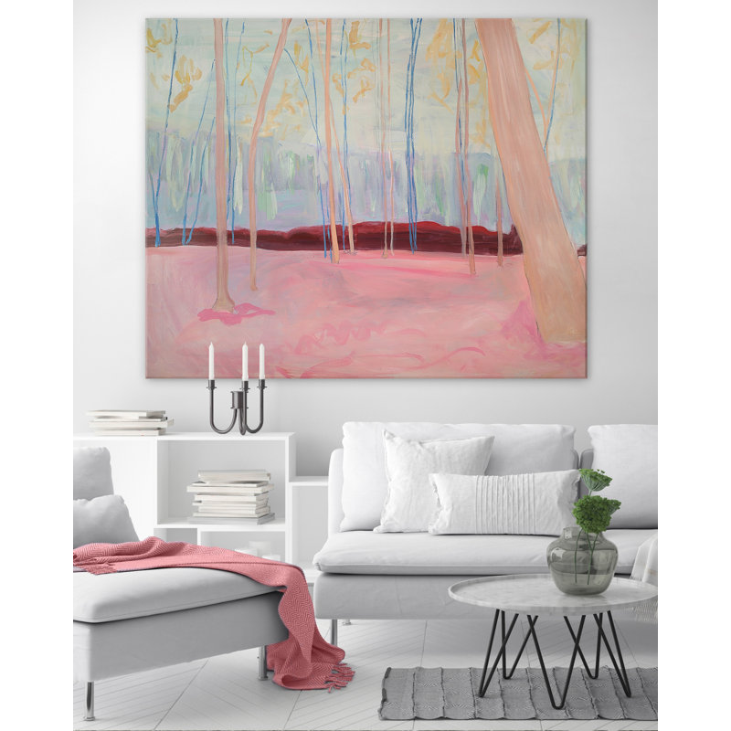 «Springtime Woods» par Katie Ré Scheidt, H 20 po x l 26 po, Toile tendue
