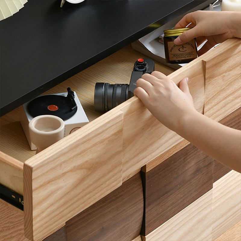 Armoire de rangement moderne pour chaussures en bois massif