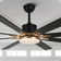 72" Large Modern Ceiling Fan w Wood Blades and LED Lights, Quiet DC Motor 6 Fan Speed w Remote