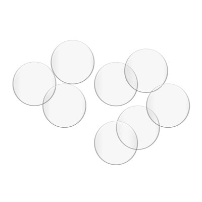 Bohanan Clear Plastic Desk Button