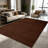 1PC dark brown minimalist geometric striped semicircle modern area rugs for Living Room, Soft, All seasons, Easy-maintain, Washable Indoor mat, Farmhouse suitable for for dining table, bedroom, entryway...-1553394370