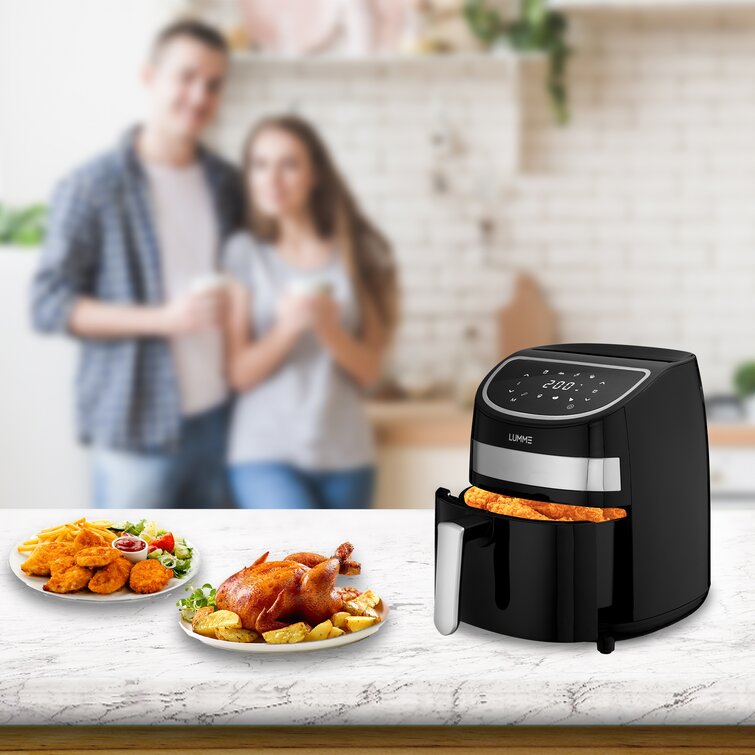 iRUNTEK 1.2L Mini Air Fryer, Compact Air Fryer with Dual Knob