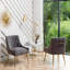 Chaise d'appoint en velours beige Baudel-1563904542